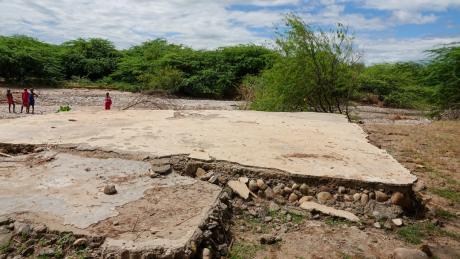 Remains of a church that once provided spiritual nourishment to the community. ~ Photo credit: Jacqueline Mwende