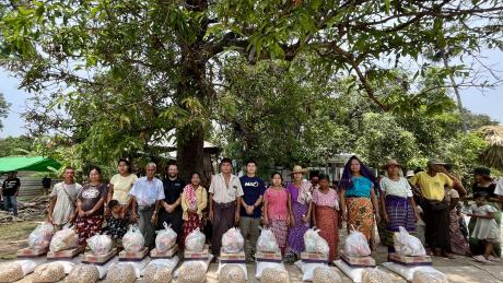 The team in Myanmar