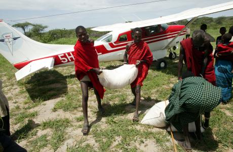 Food relief for villages in Tanzania 2006